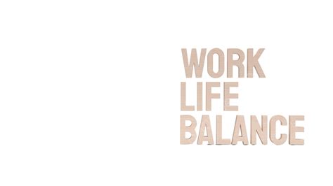 Work Life Balance Text3d Rendering Family, Balance, Equality, Person PNG Transparent Image and ...