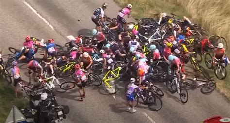 30+ Riders Involved In Massive Crash During Stage 5 Of Tour De France Femmes - Bounding Into Sports