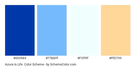 Azure Is Life Color Scheme » Blue » SchemeColor.com