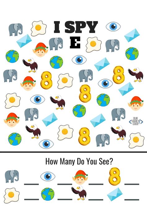 I Spy ABC Worksheets for Free | Our Family Code