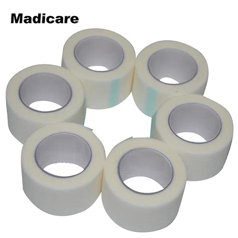 12 Rolls 2.5cm x 9.1m Paper Tape Medical First Aid Non woven Sugical ...