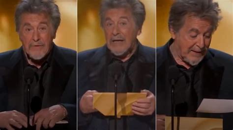 Al Pacino completely fluffs announcement of Best Picture at Academy ...