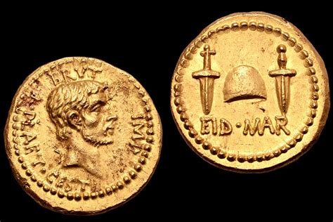 Ultra-rare Julius Caesar 'assassination coin' made from gold 2,000 ...