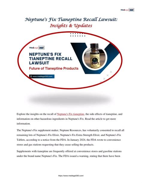 PPT - Neptune's Fix Tianeptine Recall Lawsuit: Insights & Updates PowerPoint Presentation - ID ...