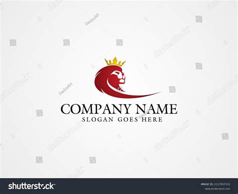 Lion Golden Crown Vector Logo Stock Vector (Royalty Free) 2117957312 | Shutterstock