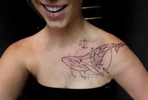 geometrical whale tattoo | Tattoos, Whale tattoos, Tattoos for women