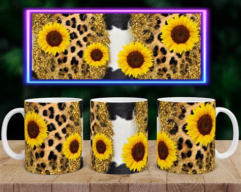 11oz Mug Sublimation Designs Custom Coffee Mug Sunflower Mug - Etsy UK