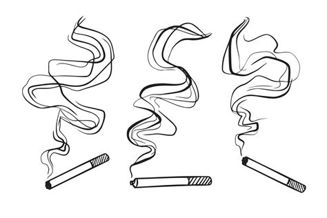 How To Draw A Cigarette Smoke