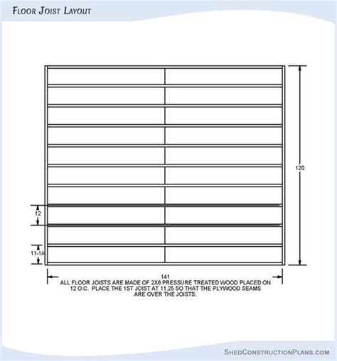 10×12 Gable Roof Shed Plans Blueprints