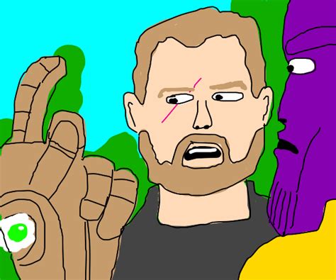 thanos snap - Drawception