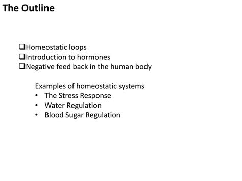 PPT - Homeostatic Regulation PowerPoint Presentation, free download - ID:3080397