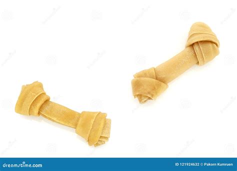 Close Up of Artificial Bone Treat for Dog Stock Photo - Image of medical, skin: 121924632