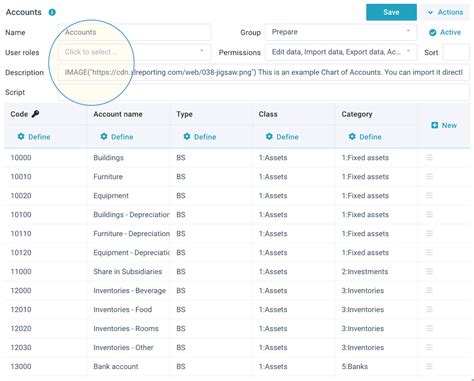 Define data sets