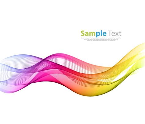 Vector Illustration of Abstract Colorful Wave Line Background | Free Vector Graphics | All Free ...