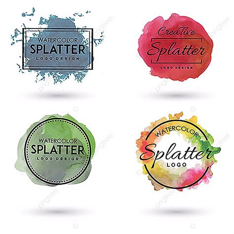 Handdrawn Watercolor Splatter Template Download on Pngtree