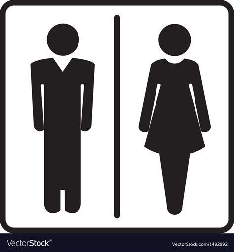 Restroom symbols Royalty Free Vector Image - VectorStock