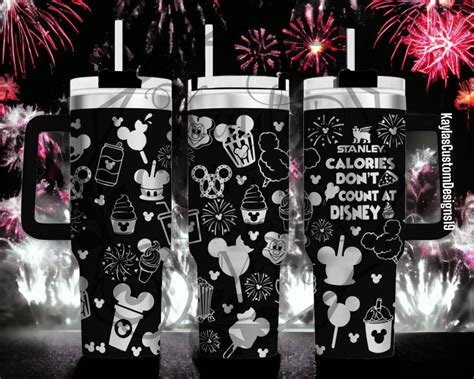 Disney Snacks SVG Tumbler Template Digital Download