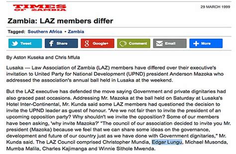 KBF escalates anti Linda campaign, as research implicates Lungu ...