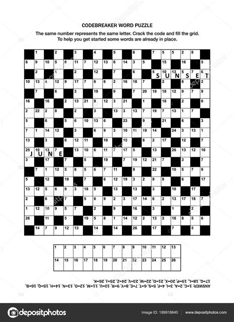 Printable Codeword Puzzles | Printable Crossword Puzzles