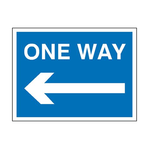 One Way Arrow Left Traffic Sign | PVC Safety Signs