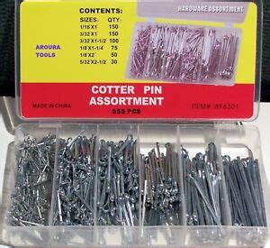 COTTER PIN ASSORTMENT KIT 555pc IN PLASTIC STORAGE CASE- NEW | eBay