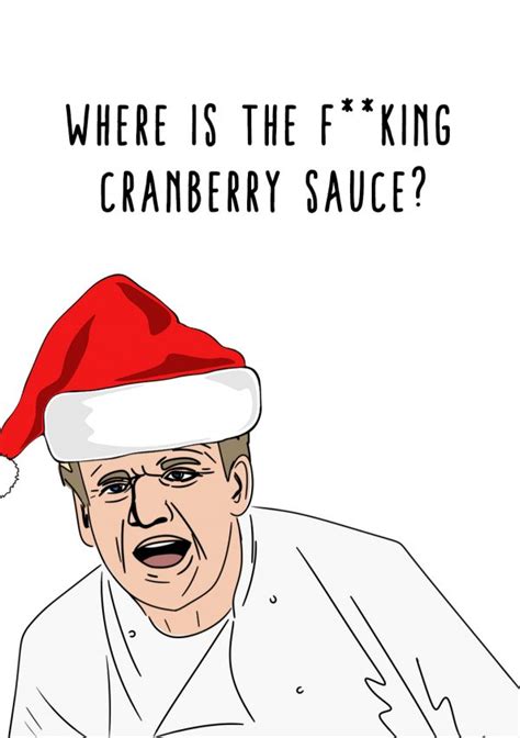 Where is The F**king Cranberry Sauce? Funny Christmas Card - PalPack