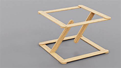 Tensegrity Table Using popsicle stick - DIY - YouTube