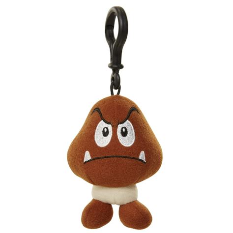 Super Mario World Of Nintendo Goomba Clip On Plush Figure - Walmart.com - Walmart.com