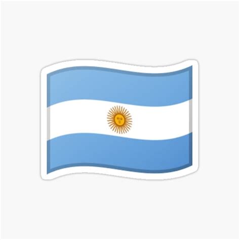 " Argentina flag emoji" Sticker for Sale by Stickypegatinas | Redbubble