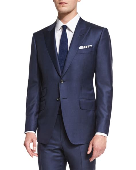 Tom ford O'connor Cotton-Blend Two-piece Suit in Blue for Men | Lyst