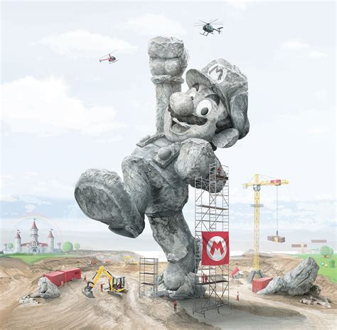 The Super Mario Statue I Concept Art on Behance