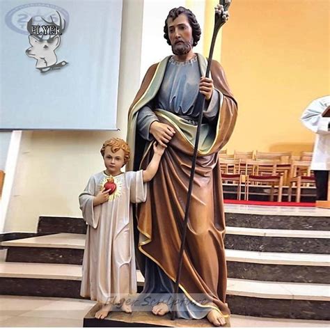 Catholic Church Decorative Resin St Joseph Statue Life Size Fiberglass ...