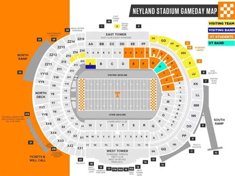 Neyland Stadium Seating Chart with Rows and Seat Numbers, Tickets Price 2023, Parking Map