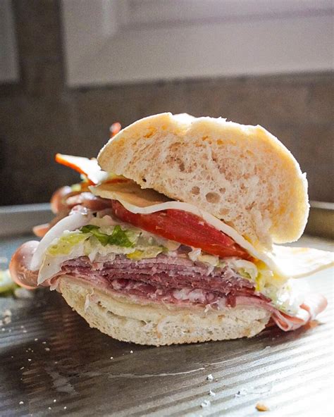 The ultimate Italian grinder. 3’ of provolone, gabagool, sopresetta ...