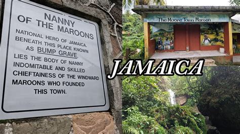 A visit to Moore town of Maroon community + The Nanny fall in Jamaica - YouTube