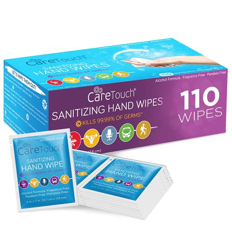 Buy Care Touch Hand Sanitizer Wipes | 110 Hand Wipes Individually ...