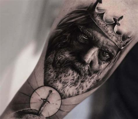 King Arthur and Excalibur tattoo by Bro Studio | Post 18818