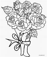 Printable Rose Coloring Pages For Kids sketch template
