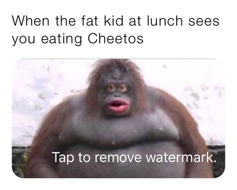 When the fat kid at lunch sees you eating Cheetos | @Elmo_turd | Memes