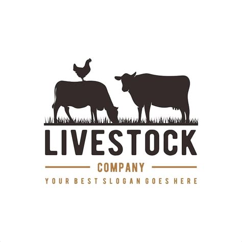 Premium Vector | Livestock logo design