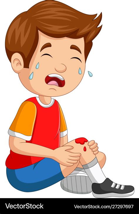 Little Boy Crying Cartoon