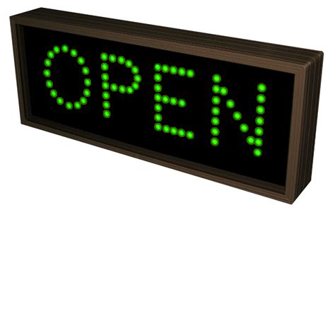 Outdoor LED Open Sign - Bright Bank Lane Signs 5868