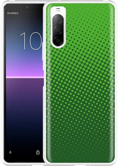 Sony Xperia 10 II Hoesje groene cirkels | bol.com