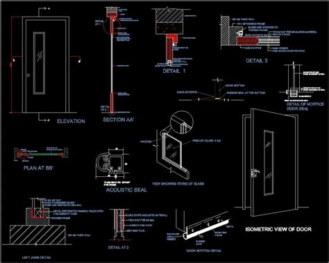 Sound Proof Door DWG Section for AutoCAD • Designs CAD Fire Pit Walmart ...