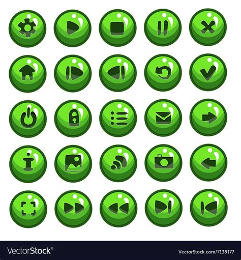 Big set of button for game design-3 Royalty Free Vector