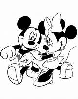 Happy Mickey And Minnie sketch template