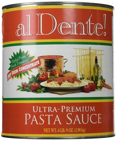 al Dente Ultra Premium Pasta Sauce No. 10 Can - 6 LB 9 OZ - (Case of 6) - Walmart.com