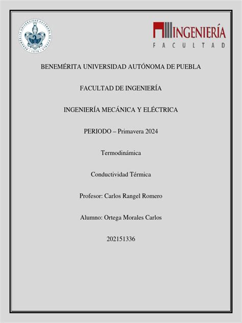 Conductividad Térmica | PDF