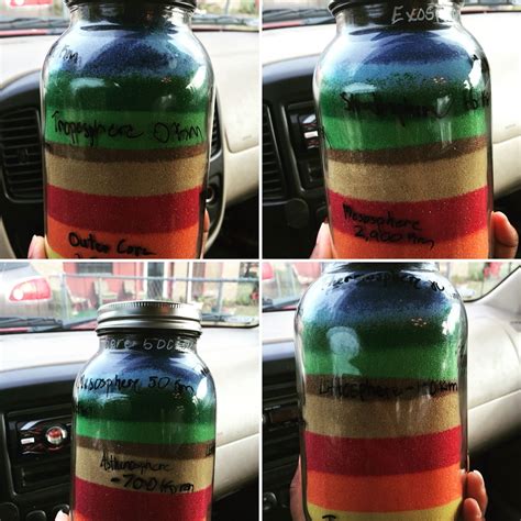 Science Project: sand in a mason jar to identify the different layers ...