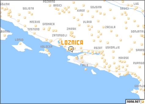 Loznica (Croatia) map - nona.net